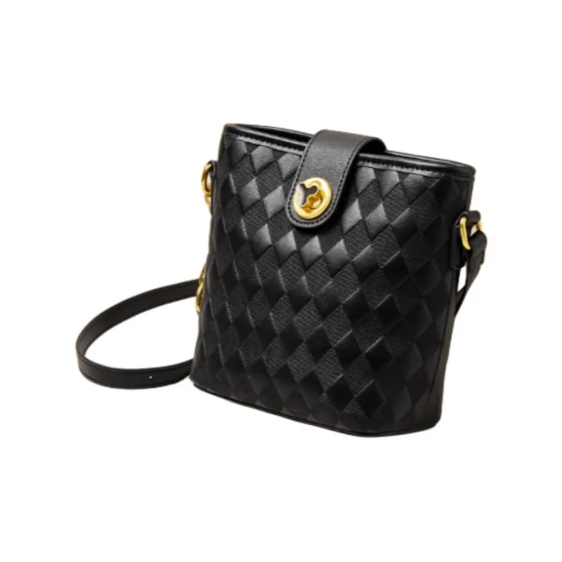 15 MINS Synthetic Leather Crossbody Bag, Shoulder Bag Trumpets Women's Ecru/Midnight Black-13