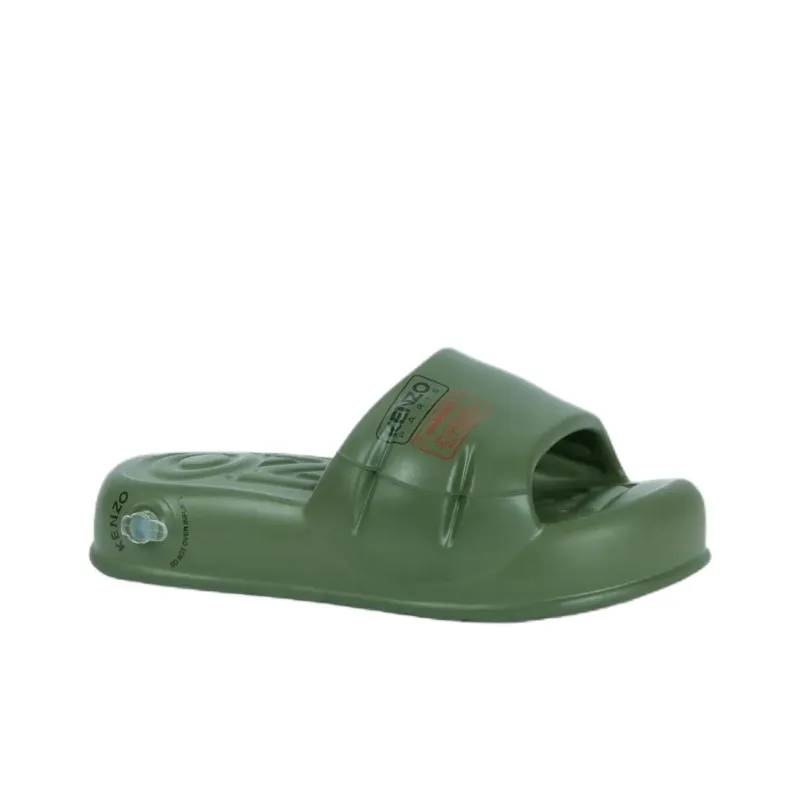 KENZO Slide Slippers 4.5cm Women's Green-1