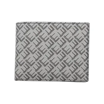 Dunhill Coated Canvas Wallet Men's Granite Gray
