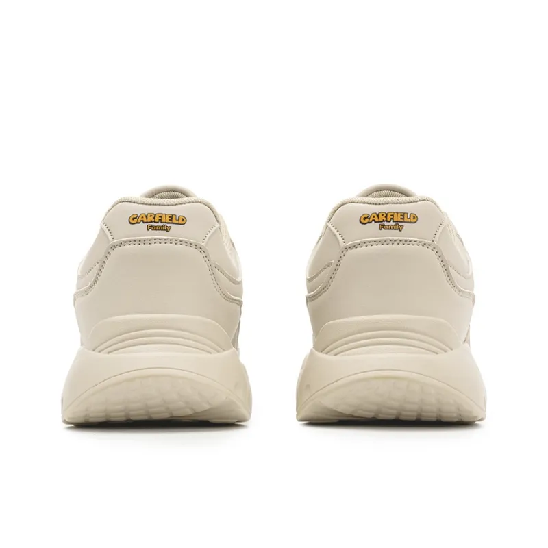 JIAFEIMAOJIAZU Low Top Chunky Sneakers Unisex Garfield Warm Beige-5