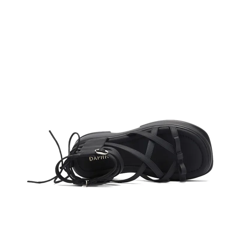 DAPHNE Roman Sandals Women's Black-4