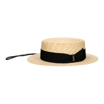Borsalino Straw Bucket Hats Unisex Yellow