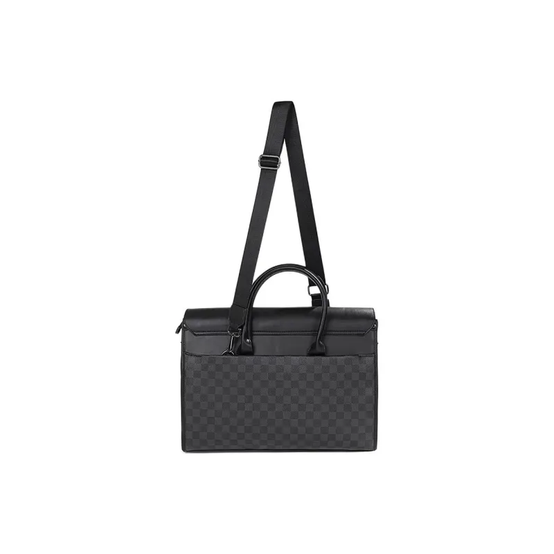 VIHUS PVC Briefcase Regular Men's Black-2