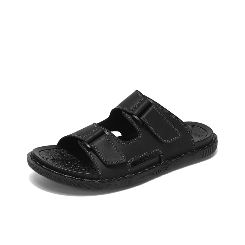 XIMO BULL Slide Slippers Men Brown-1