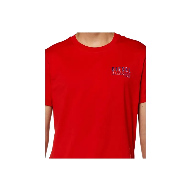 DIESEL T Shirts Men Red-3