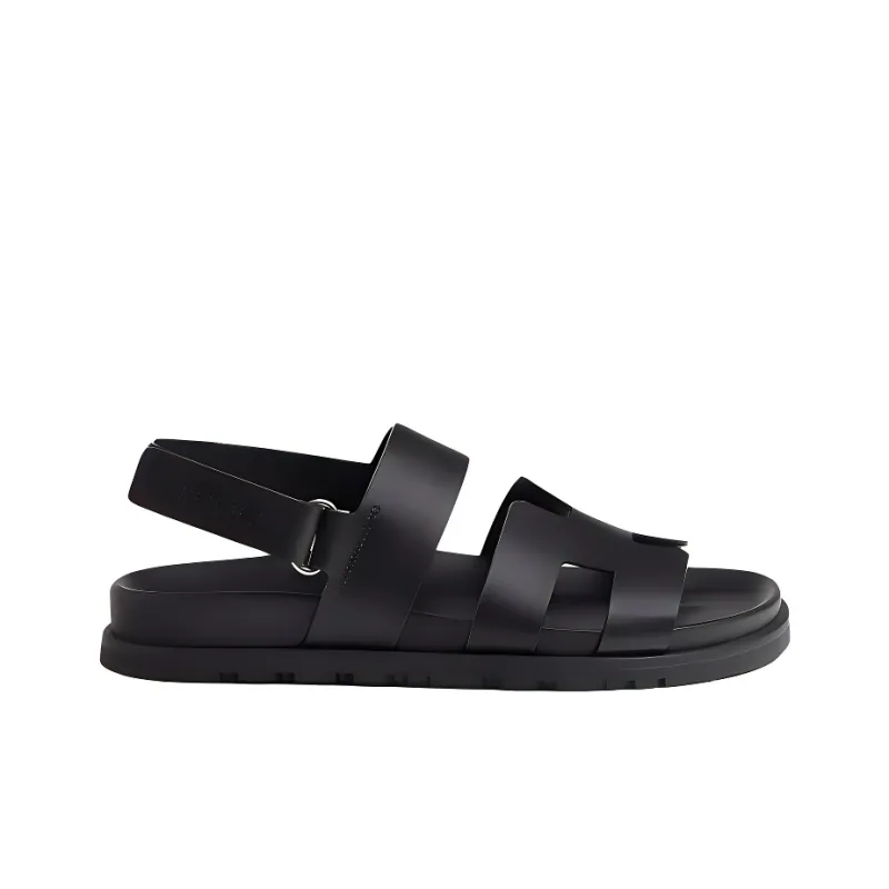 HERMES Genius Strap Sandals Women's Black-1