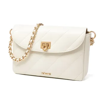 AOKANG Cow Leather Small Square Bag, Underarm Shoulder Bag, Crossbody Bag Regular Women's White/Pink/Black
