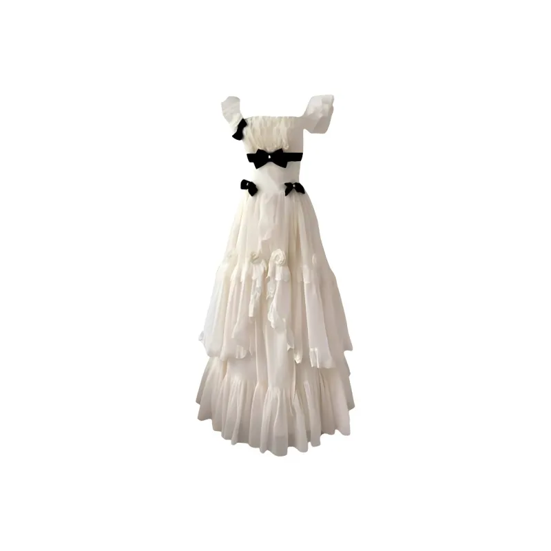 IQC Sleeveless Dresses Women's White-0