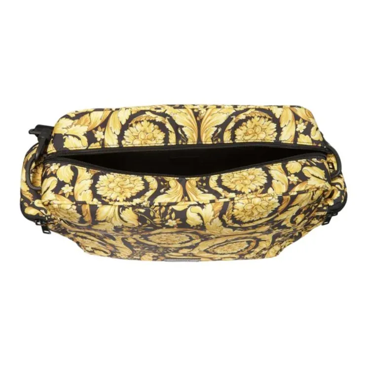 VERSACE Pattern Design Shoulder Bag Unisex Yellow & Black-2