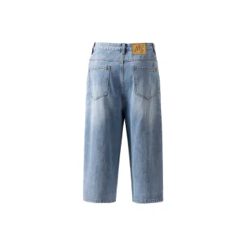 MindBridge Denim Shorts Unisex Light Blue