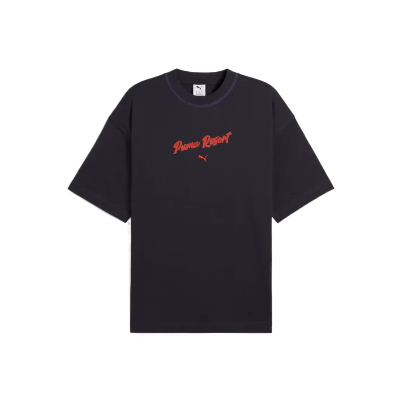 PUMA Playera Estampada Oversized Para Mujer Premium Essentials-0