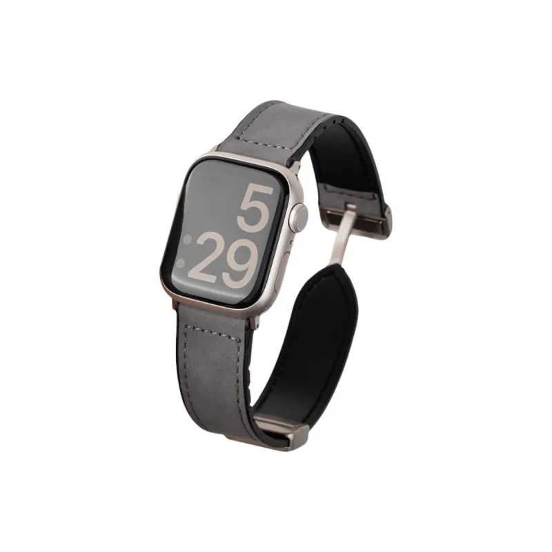 KVZUVUU IwatchS10/s9/8/7/6/Ultra Apple Compatibility Watch Band Leather Material-11
