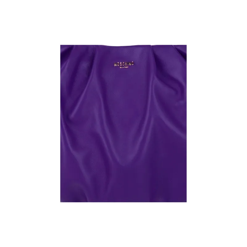 MOSCHINO Sheepskin Shoulder Bag Mini Women's Purple-2