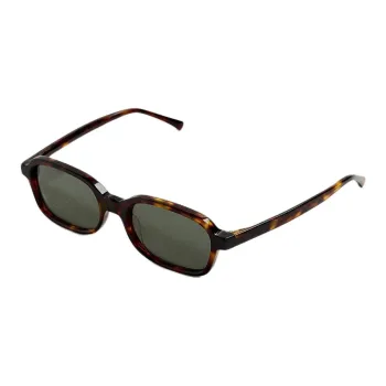 ZARA Acetate Cellulose Rectangular Sunglasses Men's Tortoiseshell