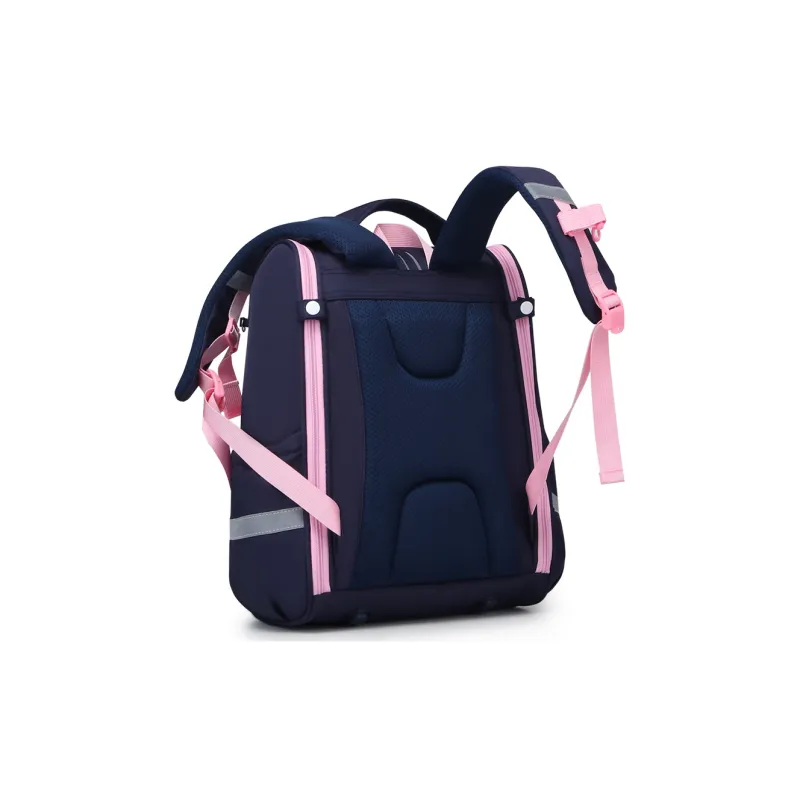 EDISON Oxford Student Bag Kids' Light Pink/Light Purple/Royal Blue-11