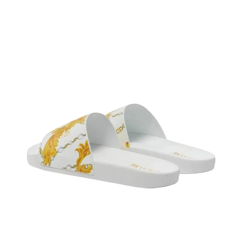 VERSACE JEANS COUTURE Slide Slippers Men's White-2