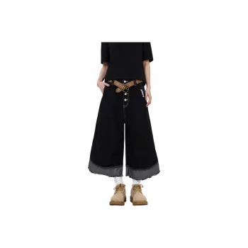 SOIE Denim Shorts Unisex Black