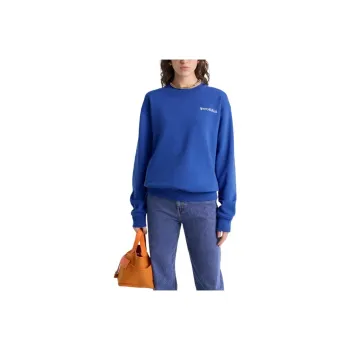 SPORTY & RICH HIW Crewneck Sweatshirt Women's Paris Blue