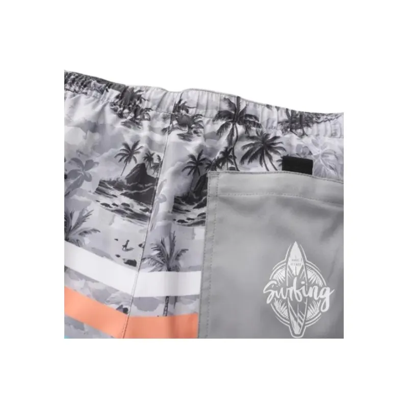 DECATHLON OLAIAN100 Collection Beach Shorts Men's Gray-3