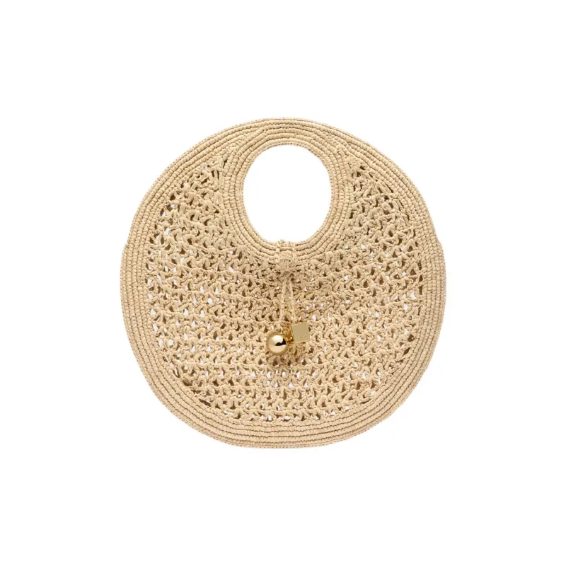 Jacquemus Raffia Handbag Trumpets Women's Natural-0