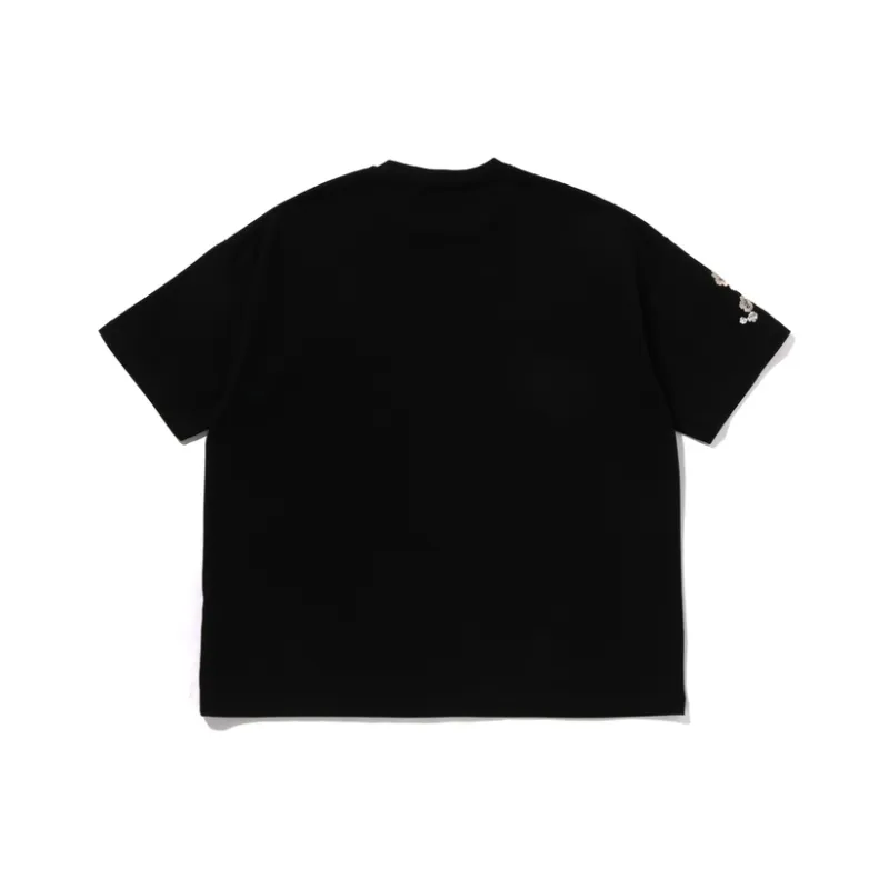 BAPE BLACK Pearl Emb Floral Tee-3