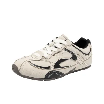 SUPEREDGE Breathable Lightweight Rebound Low Top Casual Shoes Men's White Sand