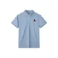 [Mulberry Silk 7A Antibacterial]Haze Blue (Cool Cat Chest Logo)