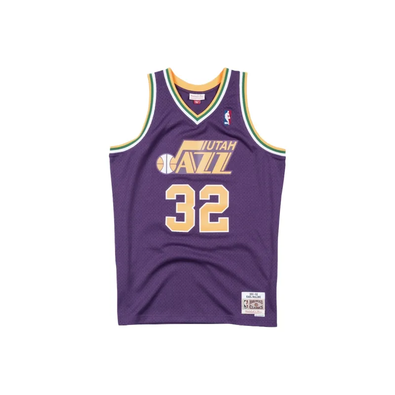Mitchell & Ness Utah Jazz 1991 92 Karl Malone Swingman Jersey-0
