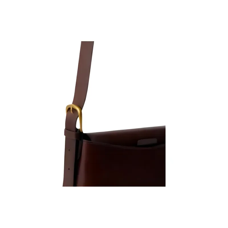 SOEUR Cow Leather Shoulder Bag Women's Brown-3