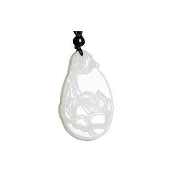 WANYUHUN Hetian Jade Pendants White Jade Unisex