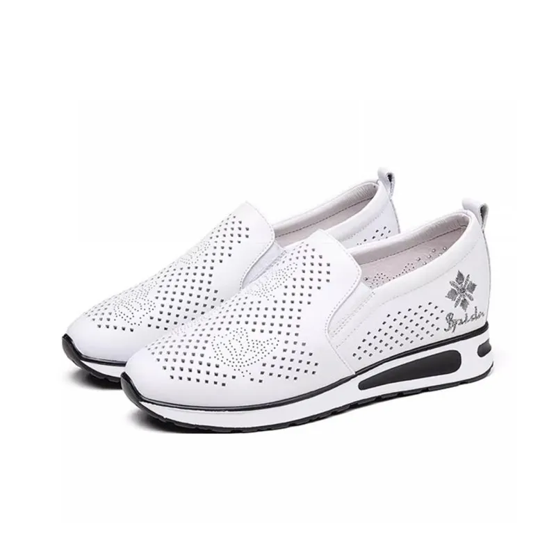 Spider King Casual Single Shoes Women's White-2