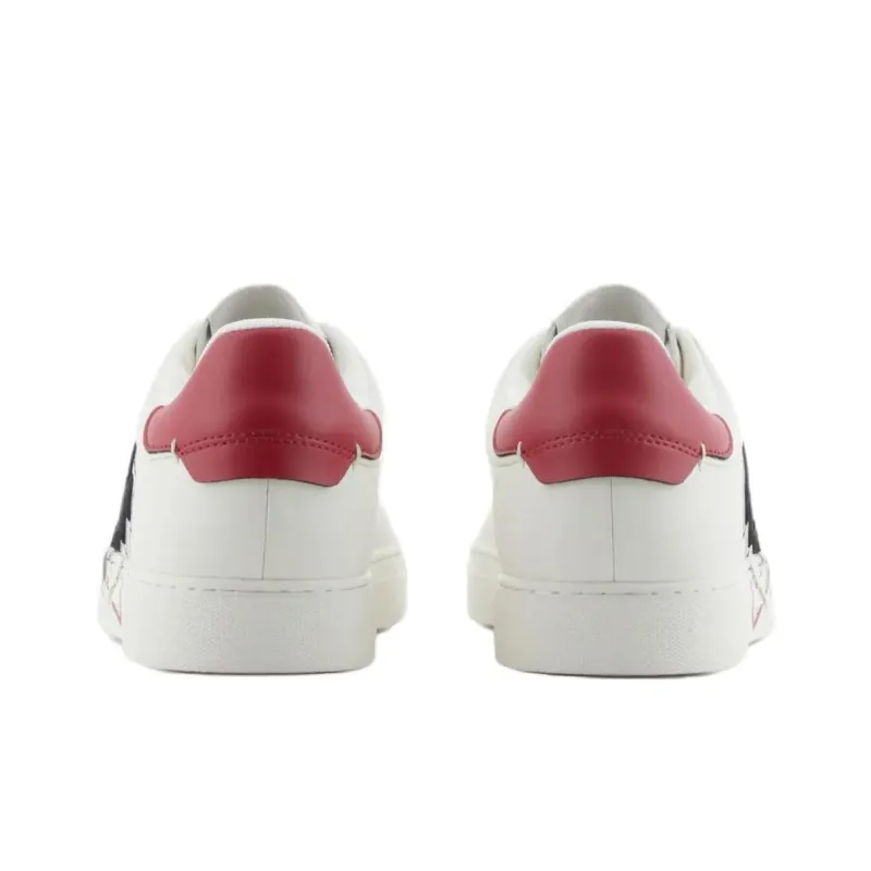 EMPORIO ARMANI Low Top Skateboard Shoes Men's White-4