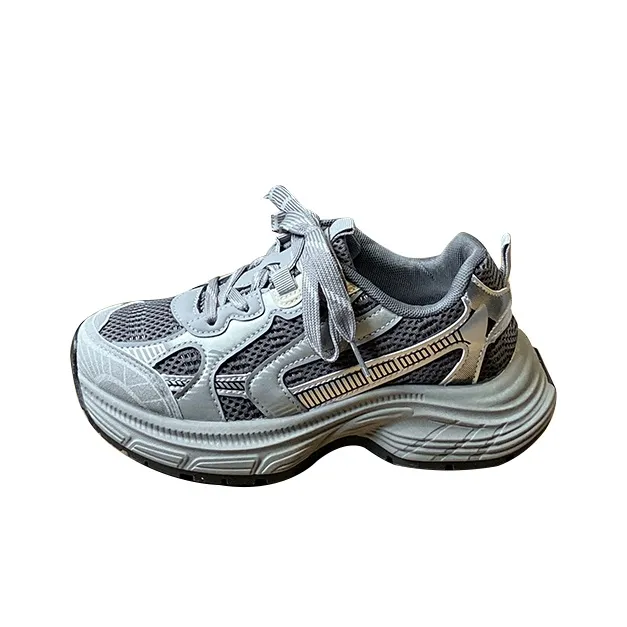 Green Feet Shock Absorbers With Slip Resistant And Abrasion Resistant Properties Low Top Chunky Sneakers Women's-4
