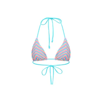 YUKARI SWIM Bikini Women's Pink Blue Orange Stripes