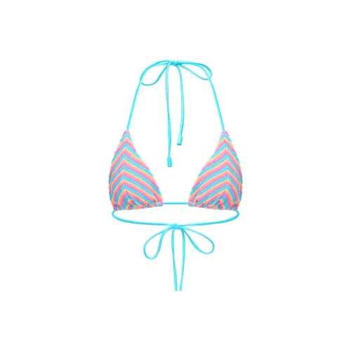 YUKARI SWIM Bikini Women's Pink Blue Orange Stripes