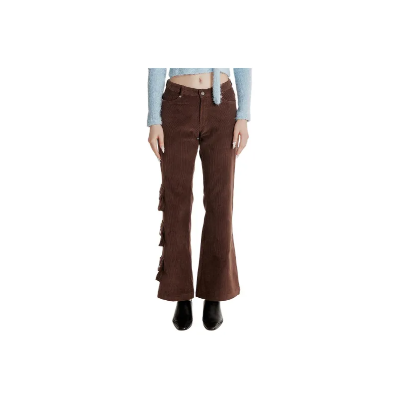 Crank Casual Pants Women's Brown-0