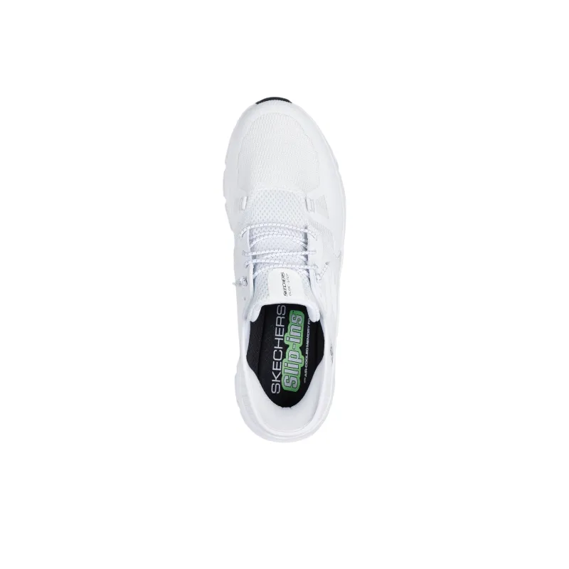Skechers Glide Step Low Top Training Shoes Men's White-4