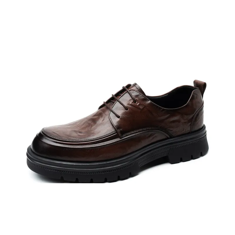 FED Men's Casual Shoes Men Low Top Black/Brown-7