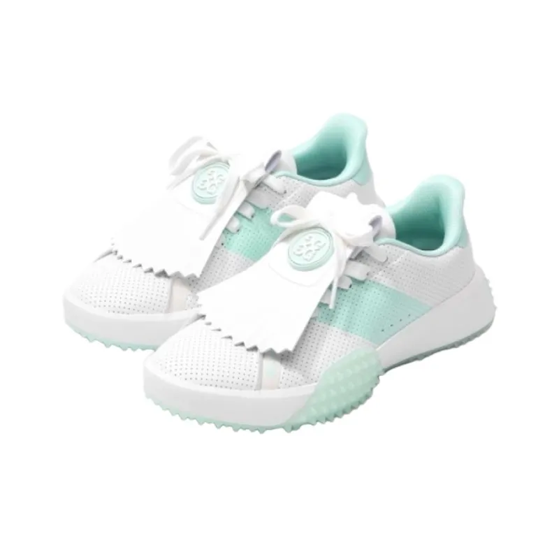 GFORE Slip Resistant, Abrasion Resistant, Waterproof Low Top Golf Shoes Women's White Cyan-2