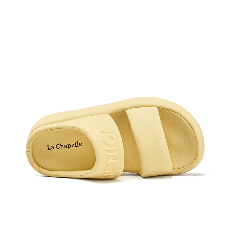 La Chapelle Quick Dry Slip Resistant Slide Slippers Women's Yellow-2