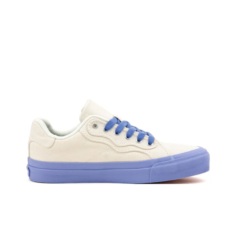 WANSWER Slip Resistant Cushioning With Impact Resistance Low Top Skateboard Shoes Unisex Blue Glaze White-1