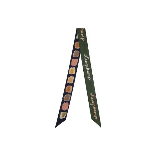 LONGCHAMP La Palette LONGCHAMP Printed Silk Scarf