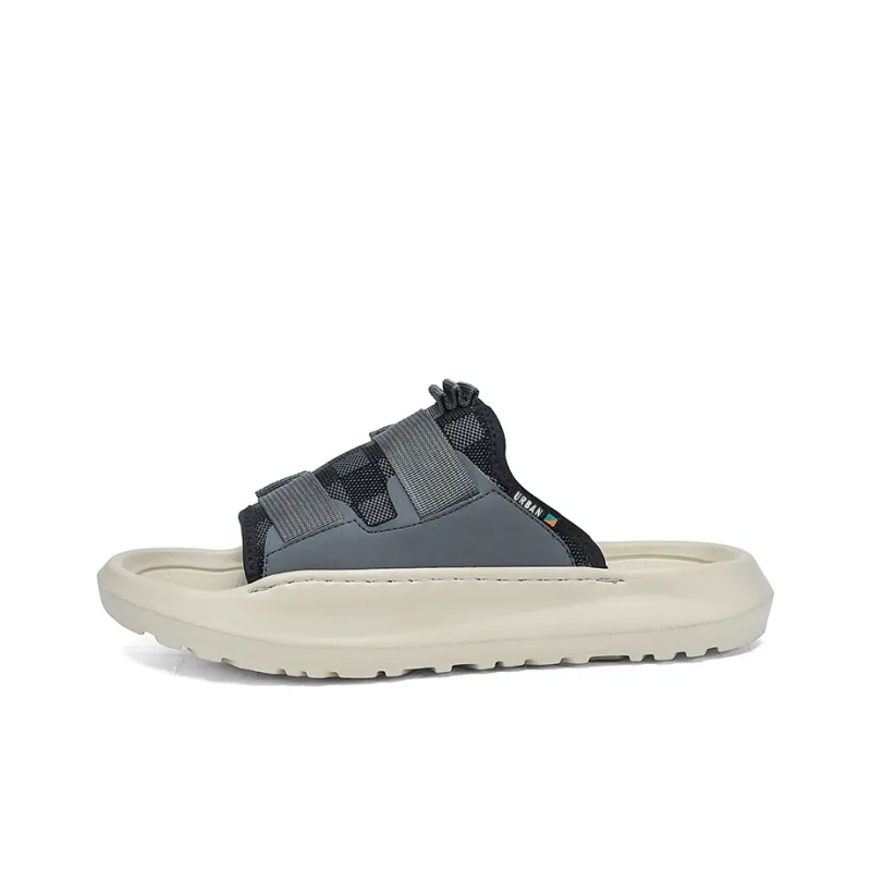 URBAN AUTHENTIC Slip Resistant Slide Slippers Men's Black-3