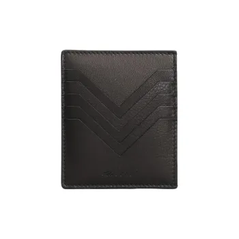 RICK OWENS/RO Leather Card Holder Card Holder Men's Black