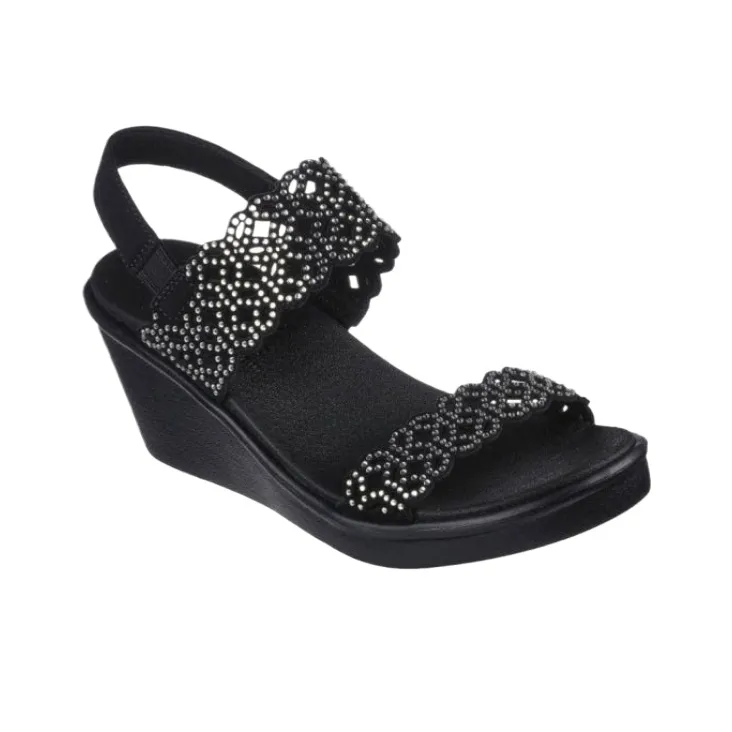 Skechers Rumble On One Strap Sandals Women's Black-2