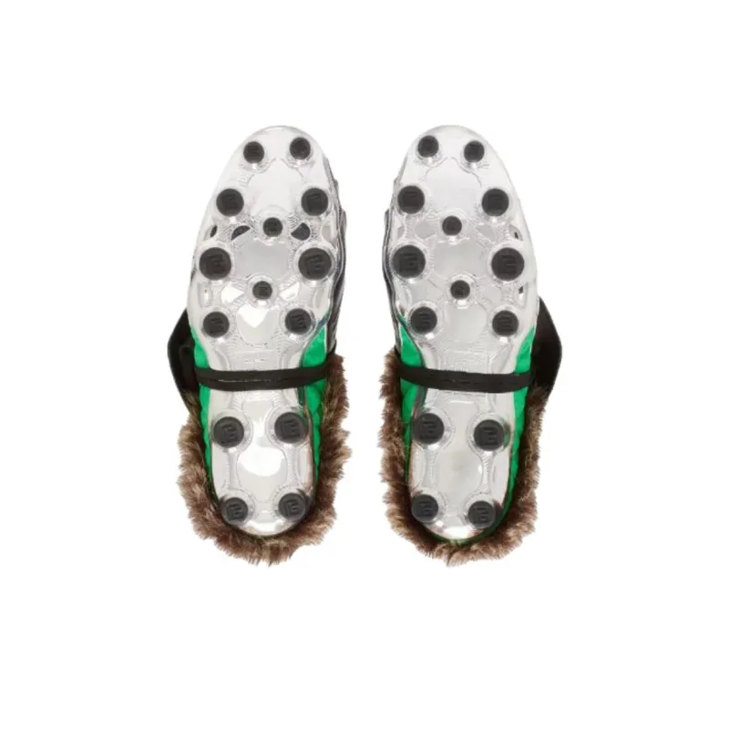 BALMAIN Closed Toe Slippers Men's Green-6