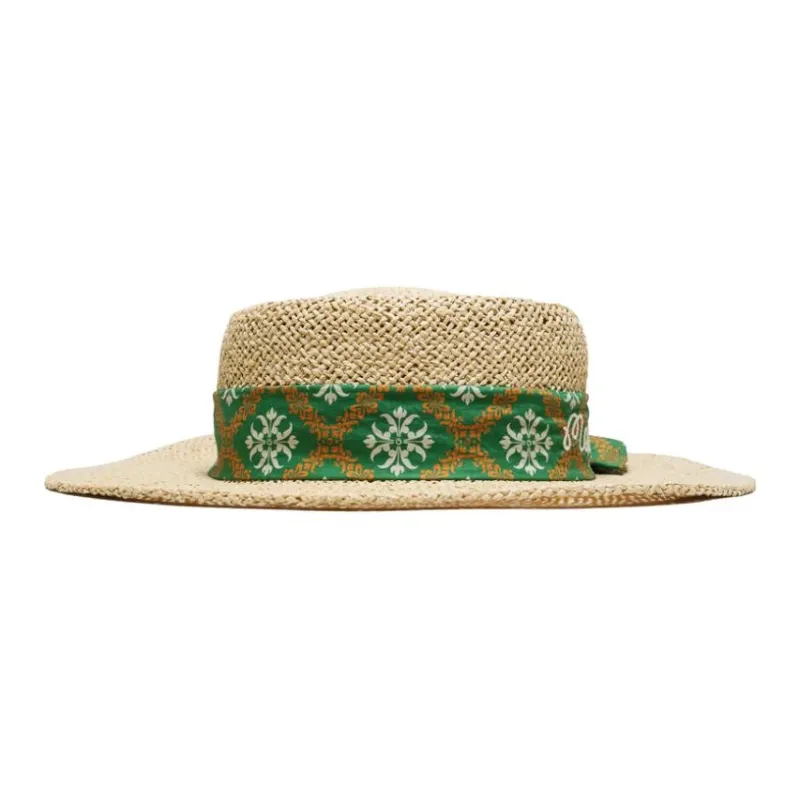 Malbon Golf Paper Hats & Caps Unisex Beige-1