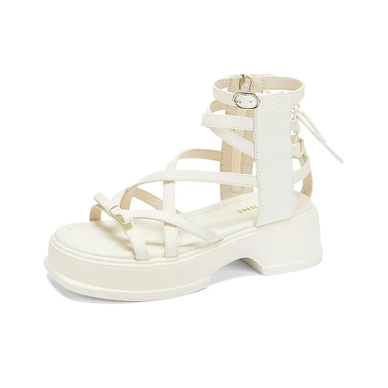 DAPHNE Roman Sandals Women's Ecru-1