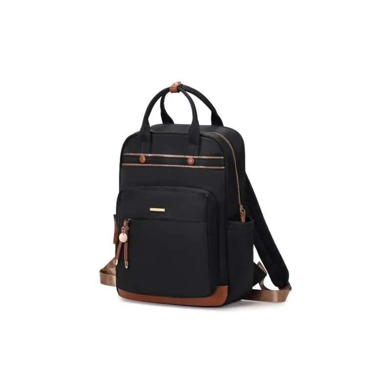 CORE BIRD Oxford Backpack Women's Apricot/Elegant Black/Ice Gray/Apricot Gray/Mint Green-2
