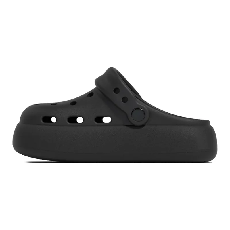 LATE TIME Women's Summer Eva Platform Height Increasing Closed Toe Slippers-9
